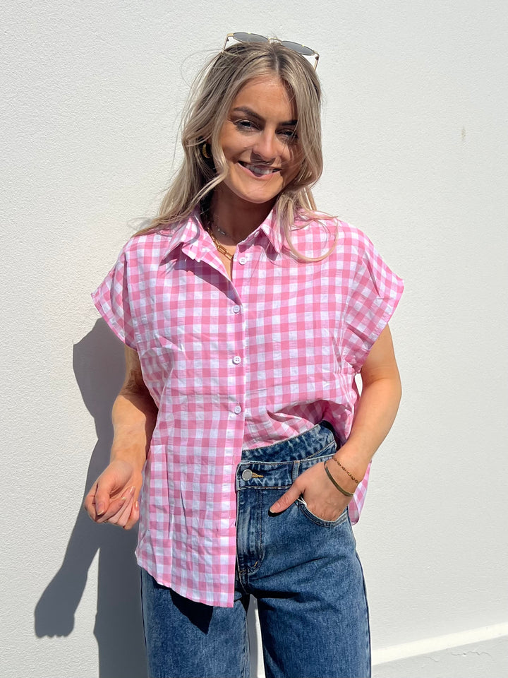Gingham Shirt - Pink