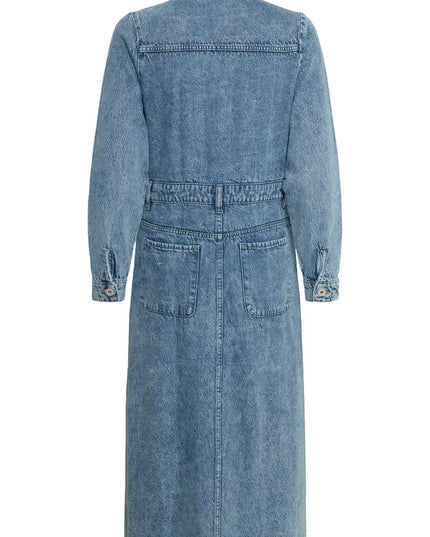Minda  Denim Dress - Medium Blue Wash