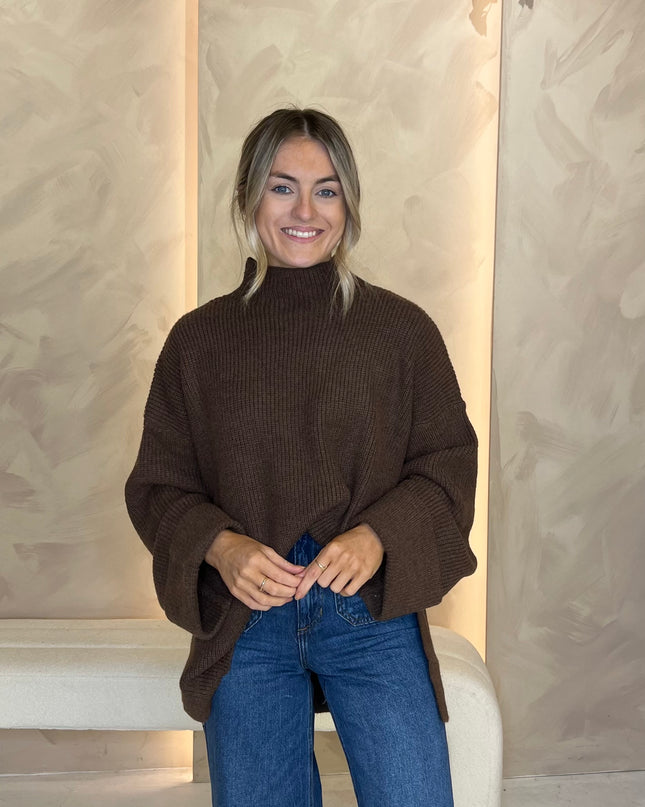 Oversized Knit - Chocolate