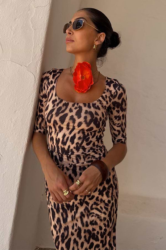 Leopard Iris Dress…