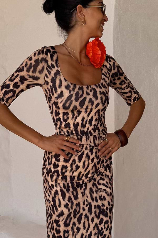 Leopard Iris Dress…
