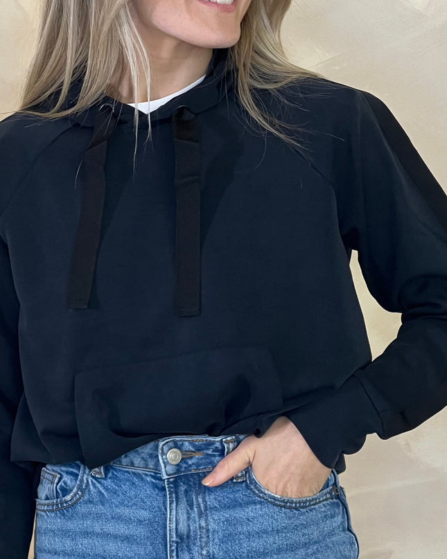 French Connection Wren Hoodie - Navy/Black