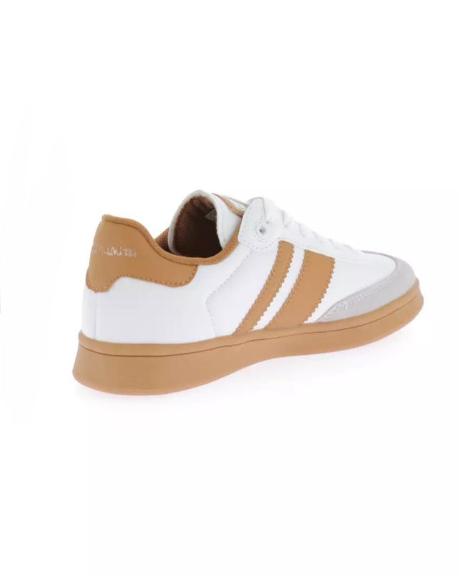 Colour Block Sneaker - Camel/White