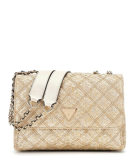 Guess Giully Convertible Flap Crossbody - Gold