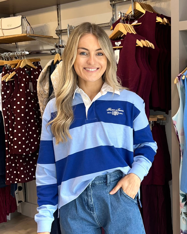 Guess Jeans Rugby Polo Shirt - Fresh Zendy and Blue