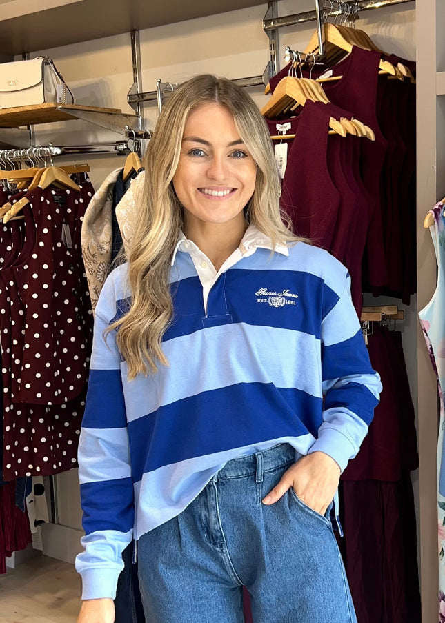 Guess Jeans Rugby Polo Shirt - Fresh Zendy and Blue