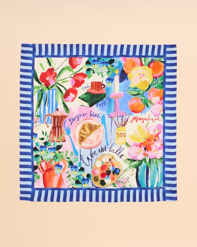 Joules Bloomfield Scarf - Blue