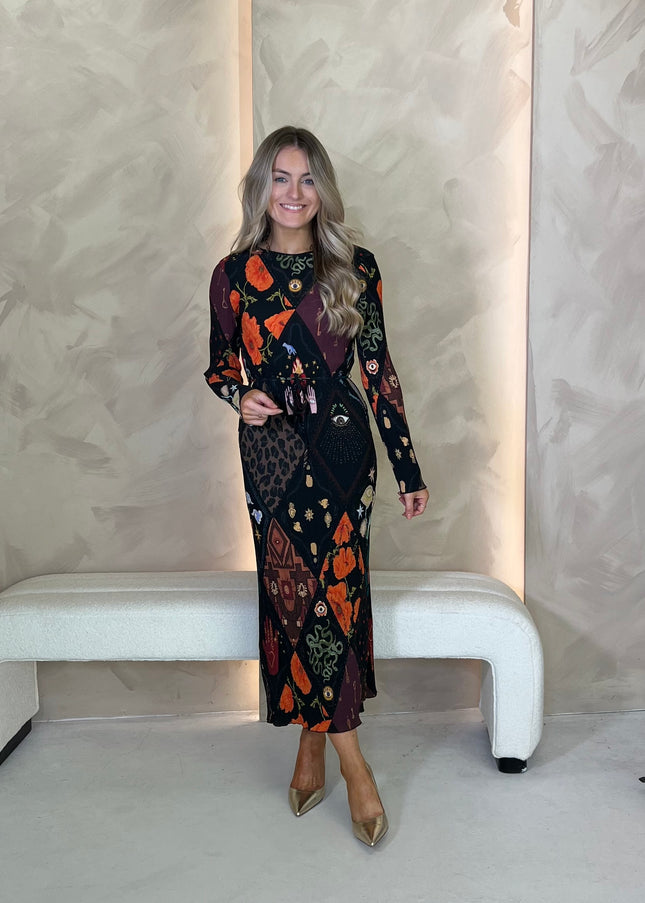 Night Garden Gaia Plisse Dress