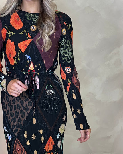 Night Garden Gaia Plisse Dress