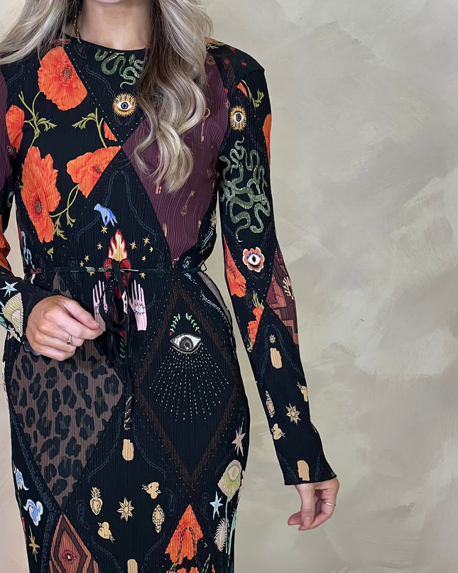 Night Garden Gaia Plisse Dress