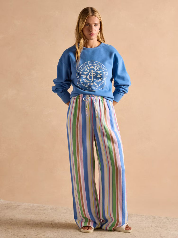 Joules Graphic Crew Neck Sweatshirt - Blue