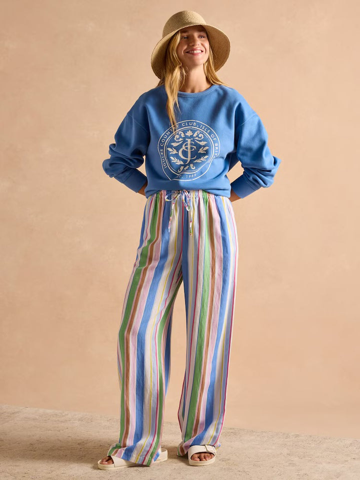 Joules Graphic Crew Neck Sweatshirt - Blue