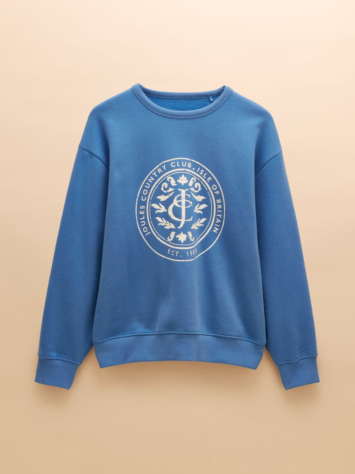 Joules Graphic Crew Neck Sweatshirt - Blue