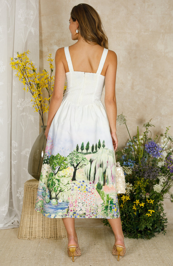 Celine Dress - White Multi
