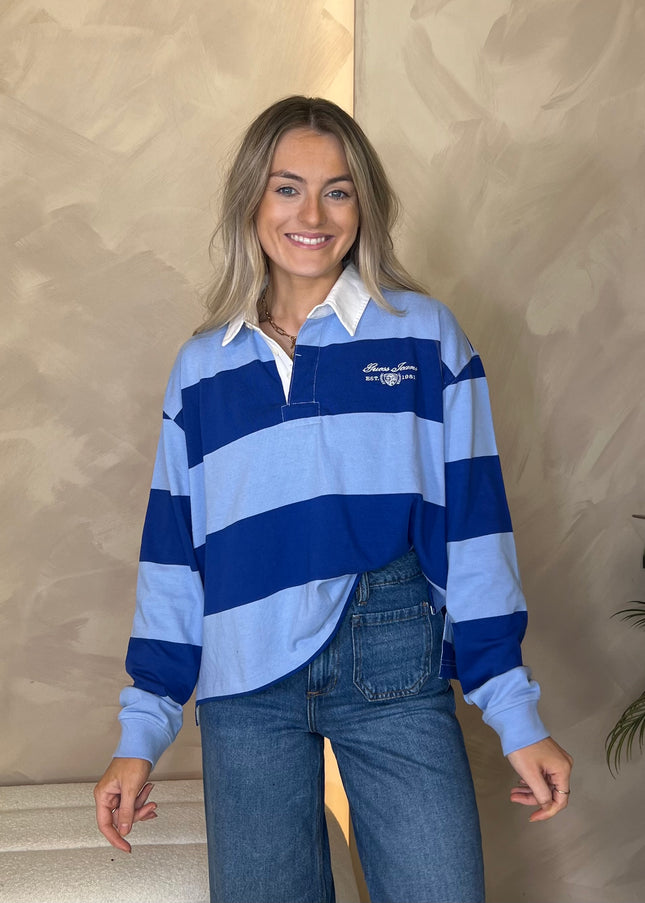 Guess Jeans Rugby Polo Shirt - Fresh Zendy and Blue