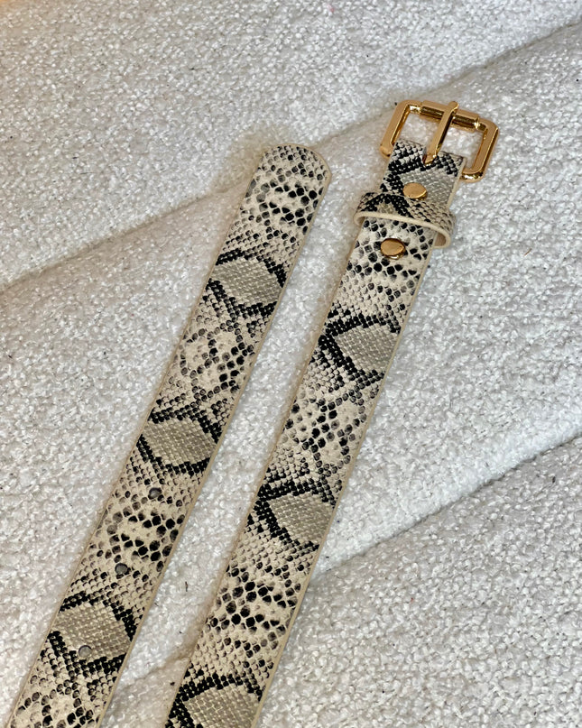 Snake Print Belt