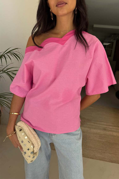 Scallop Tilly Top - Pink