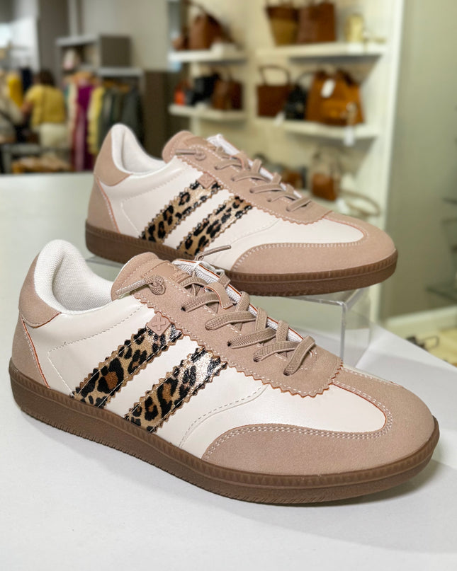 Casual Sneaker - Beige/Leopard