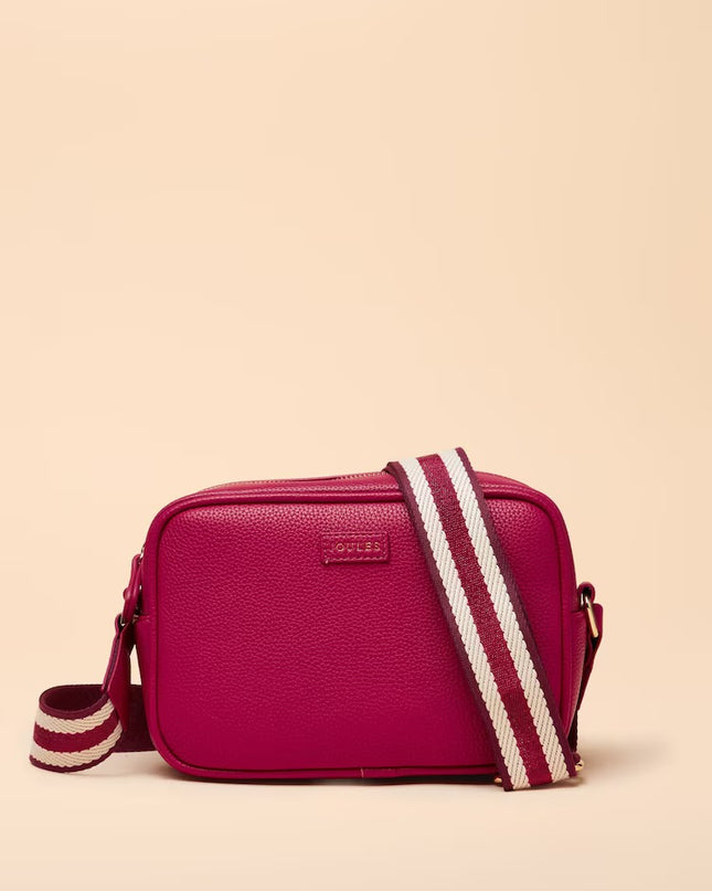 Joules Trent Cross Body Bag - Berry