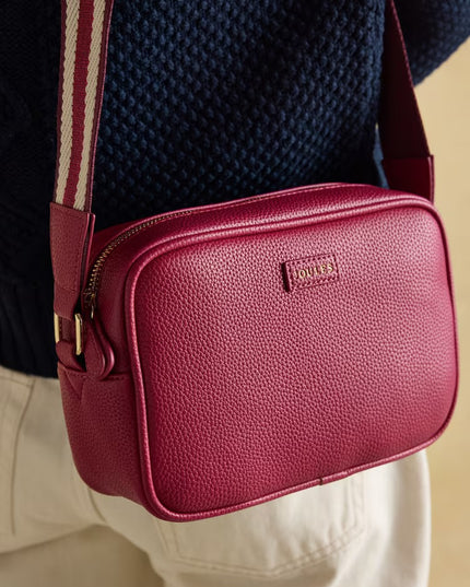 Joules Trent Cross Body Bag - Berry