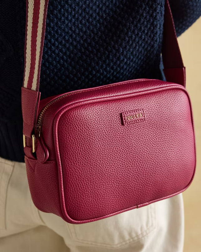 Joules Trent Cross Body Bag - Berry