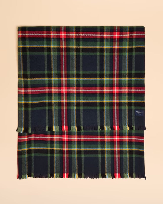 Joules Bracewell Scarf - Navy Check