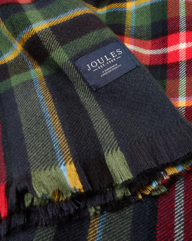 Joules Bracewell Scarf - Navy Check