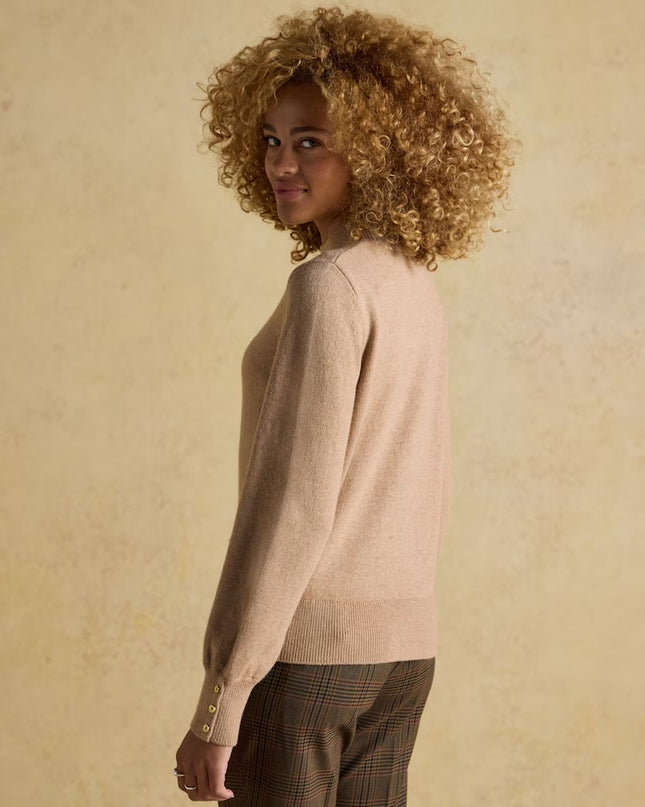 Joules Enid High Neck Jumper - Oatmeal
