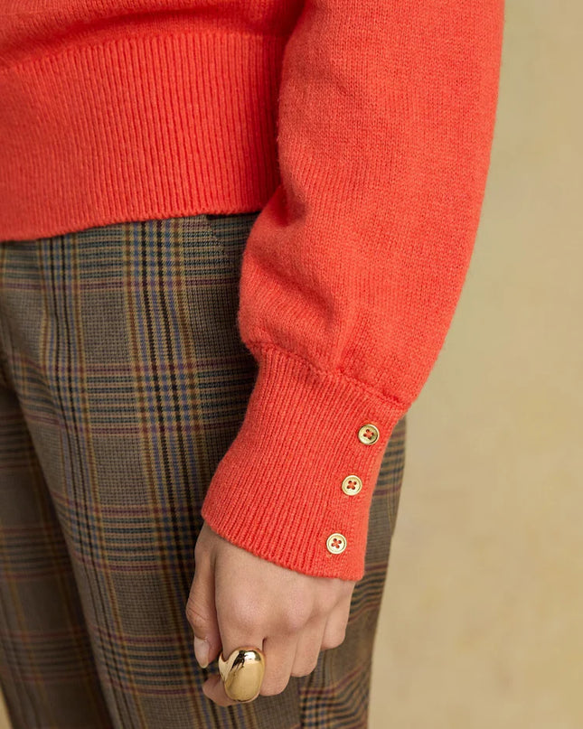 Joules Enid High Neck Jumper - Orange