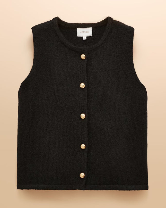 Joules Holly Button Tank - Black