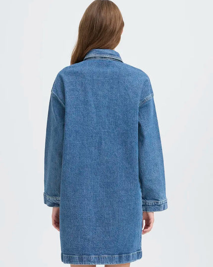 Unni Dress - Medium Blue