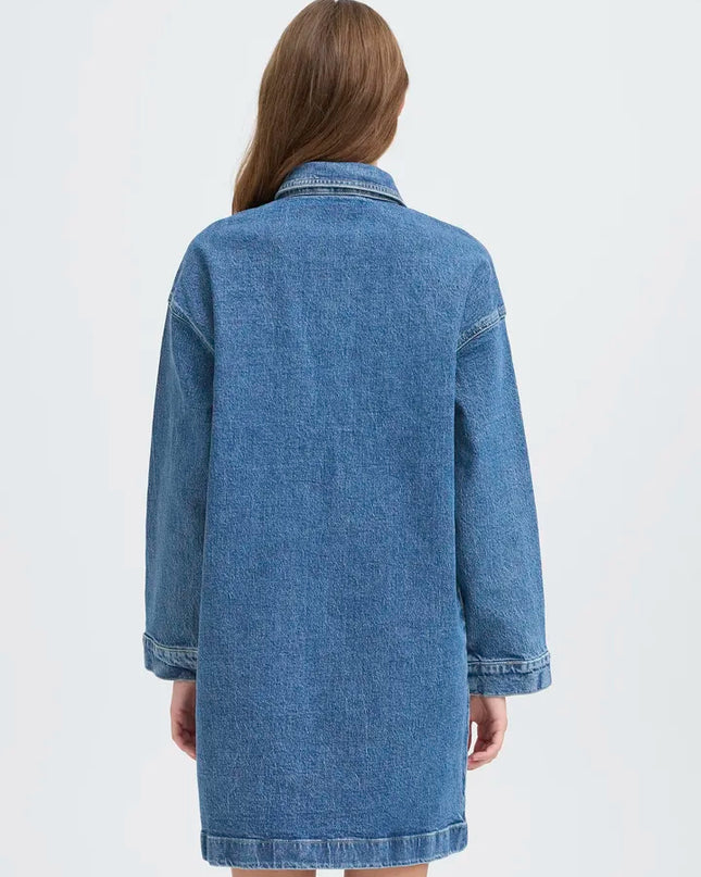 Unni Dress - Medium Blue