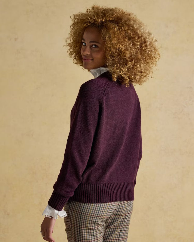 Joules Jonty Fox Knit - Plum