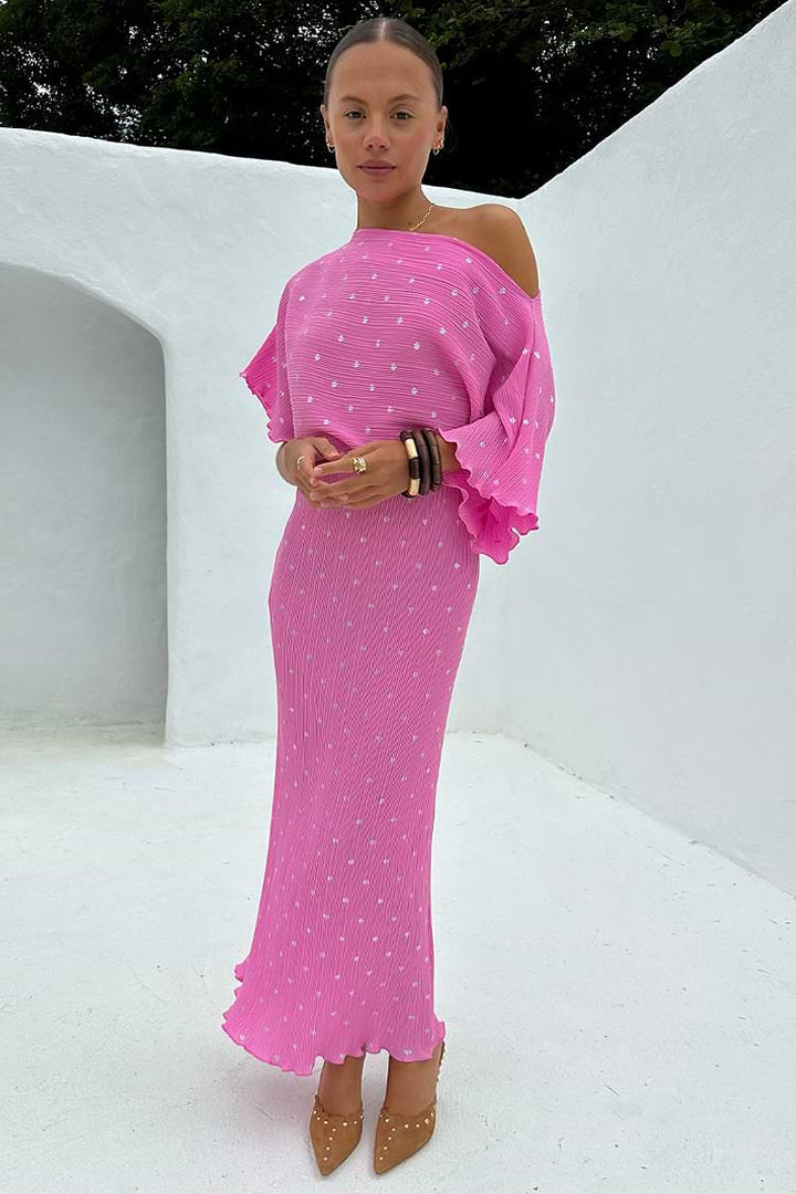 Tilly Midi Dress - Petal Pink