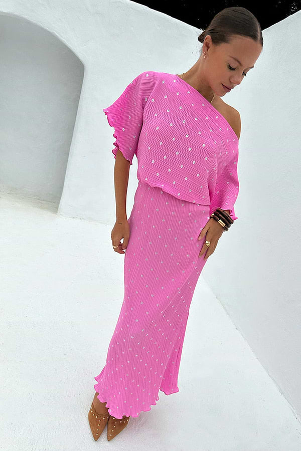 Tilly Midi Dress - Petal Pink