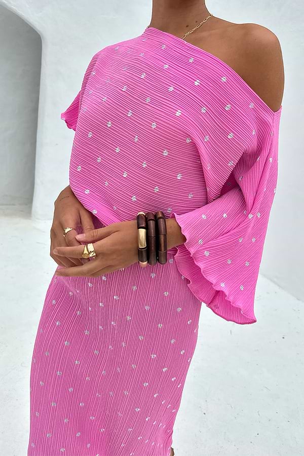 Tilly Midi Dress - Petal Pink