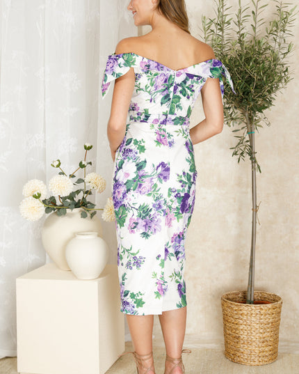 Suzette Dress - Purple Floral
