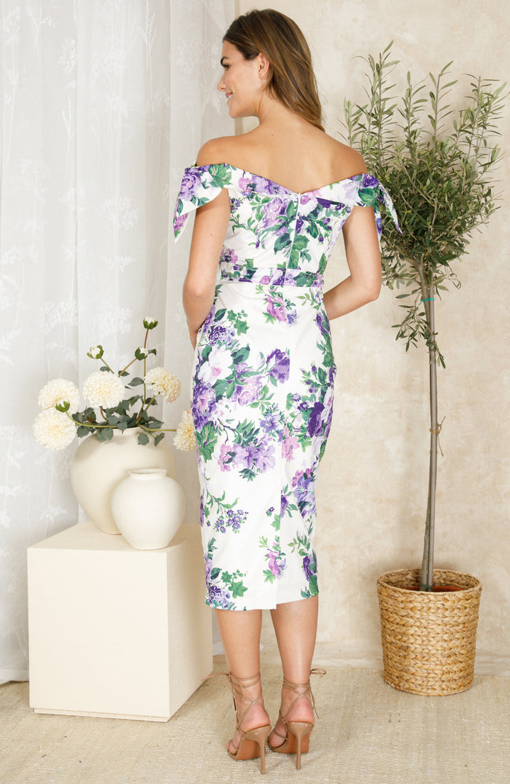 Suzette Dress - Purple Floral
