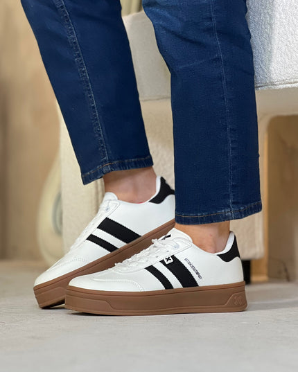 Platform Sneaker - White