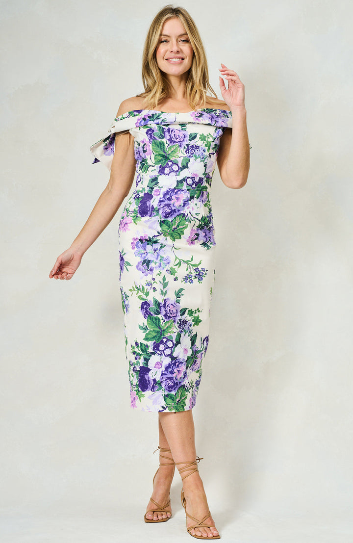 Suzette Dress - Purple Floral