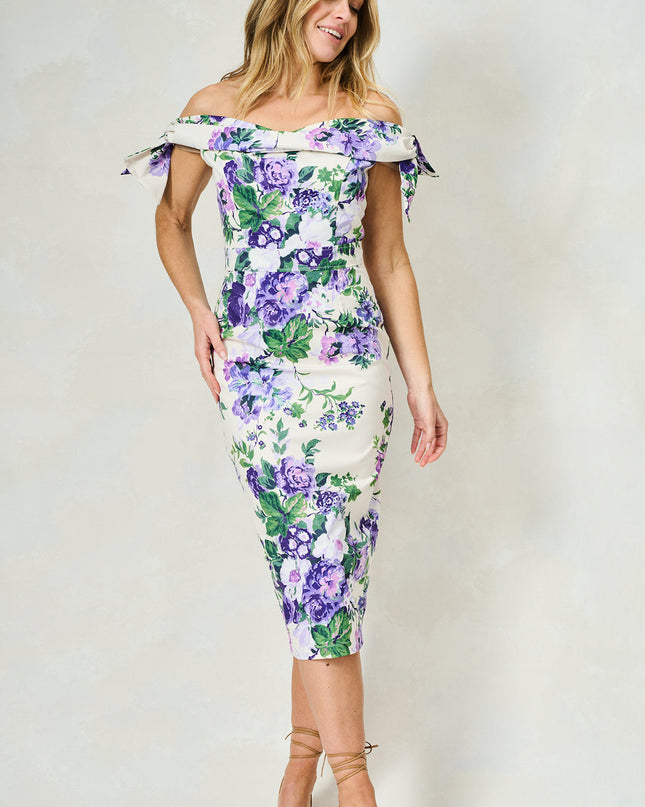 Suzette Dress - Purple Floral