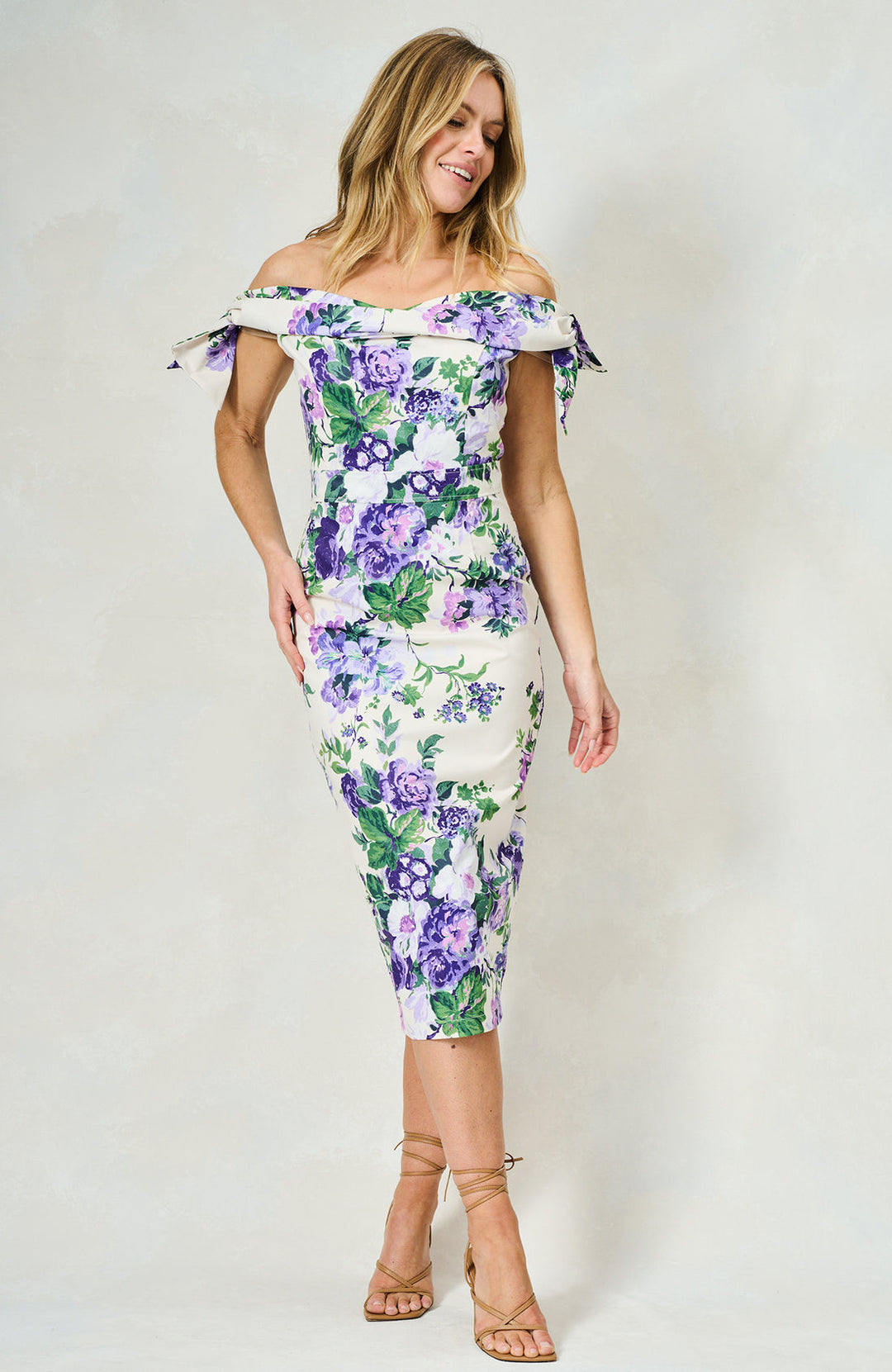 Suzette Dress - Purple Floral