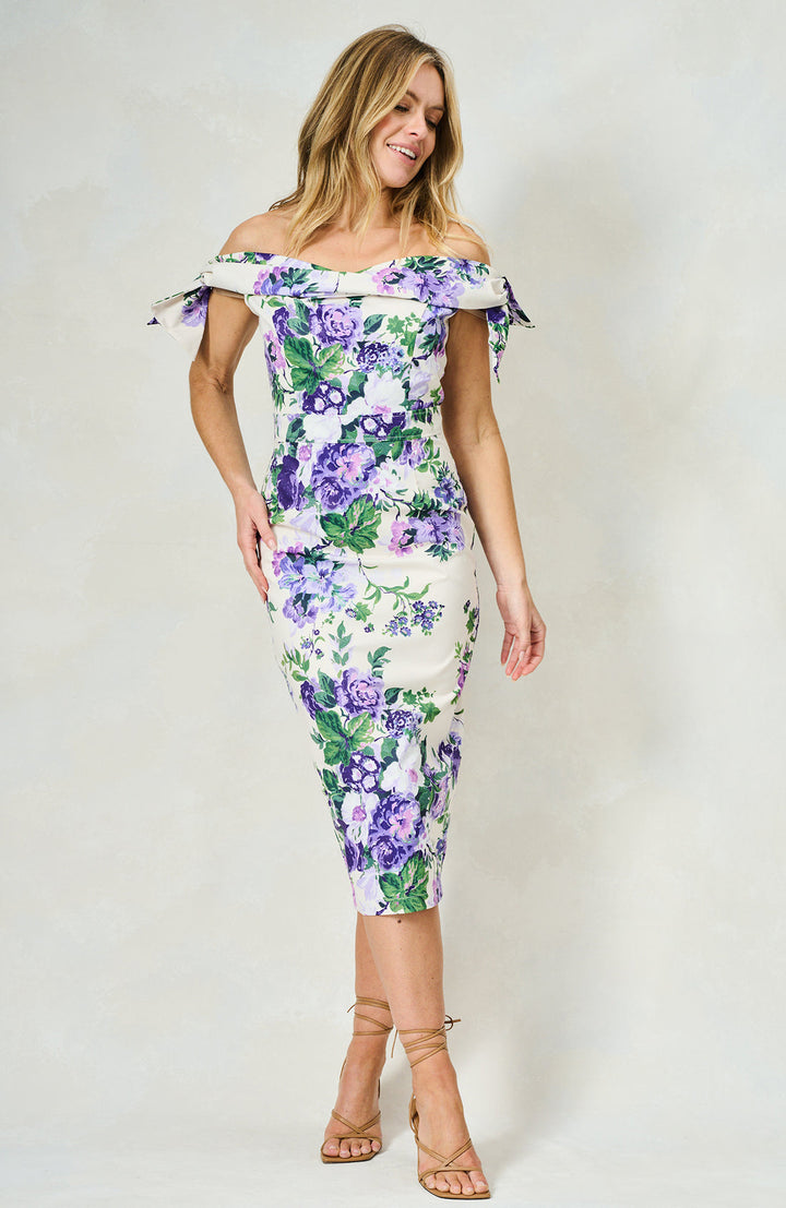 Suzette Dress - Purple Floral