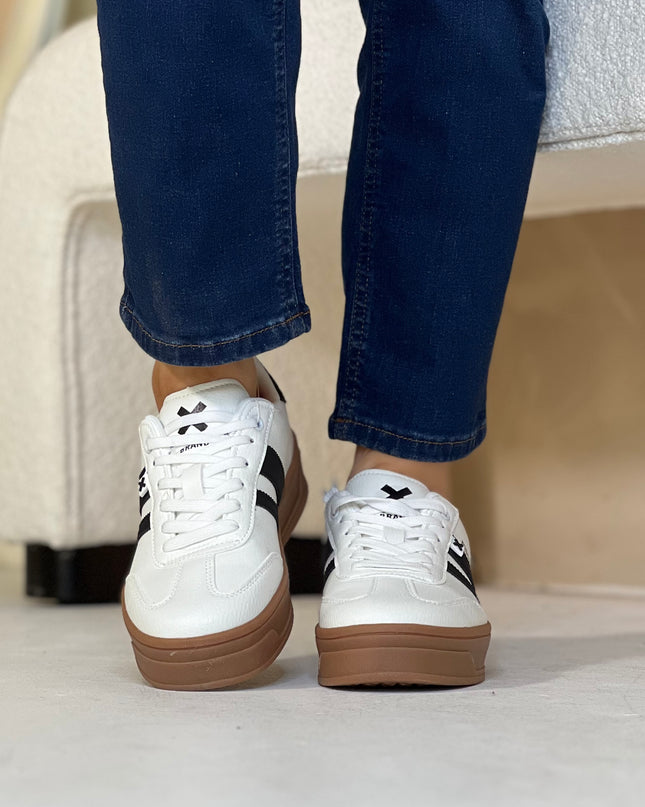 Platform Sneaker - White