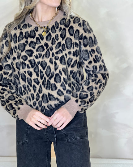 Soft Knit Jumper - Leopard