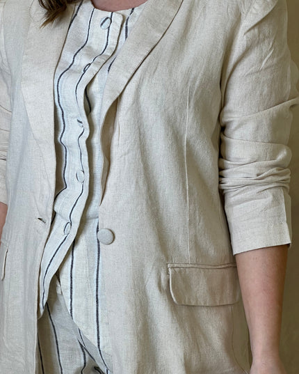 Linno Blazer - Natural Ecru