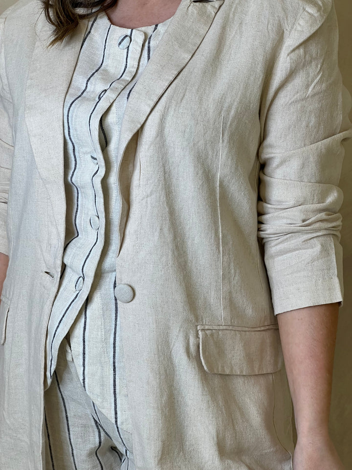 Linno Blazer - Natural Ecru