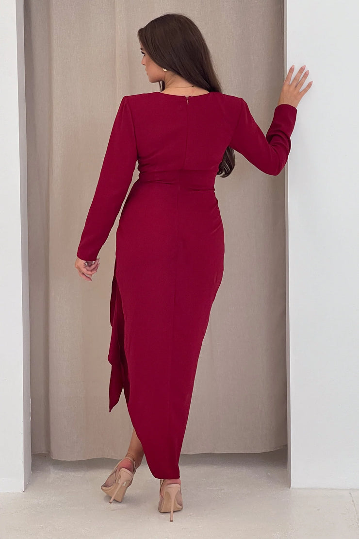 Bria Berry Wrap Maxi Dress Spoilt Belle Boutique Online