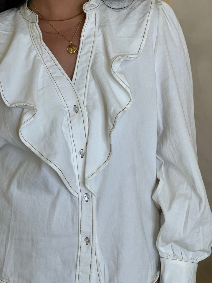 Frill Shirt - Off White