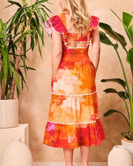 Blythe Top - Orange Multi